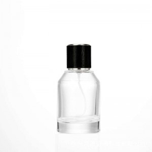 MUB 30ml 50ml 100ml Round Shoulder Crimp Glass Perfume Bottle High Grade Luxury Glass Spray Parfum Bottle