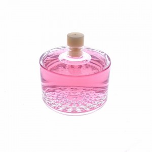 50ml cylindrical bottle Small neck crimp aroma diffuser glass bottle with Small polymeric inner plug