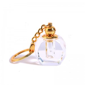 MUB Luxury 1ml Crystal Glass Keychain Perfume Bottle Arabian Essential Oil Bottle Portable Glass Stick Perfume Bottle