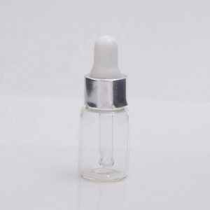 MUB - 5ml Portable Mini Transparent Glass Dropper Bottle For Essential Oil Sample Vials Refillable Perfume Bottles Travel Case