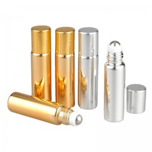 MUB Spot wholesale hot sale 5ml electroplated glass essential oil bottle