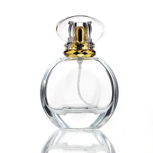 MUB 50ml flat round high-end perfume bottle