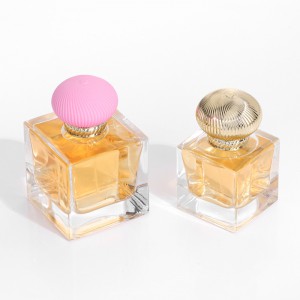 50ML Glass Perfume Bottle Square Spray Bottle Creative High-end Fragrance Bottle