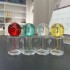  View larger image  Share MUB 30ml Square Clear Refillable Glass Perfume Bottles With Colorful Lid Pump