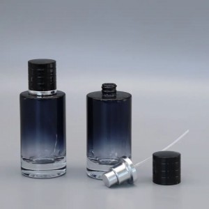 MUB Advanced Perfume Bottle Gradient Color 50ML Exquisite Spray Bottle Portable Perfume Glass Bottle