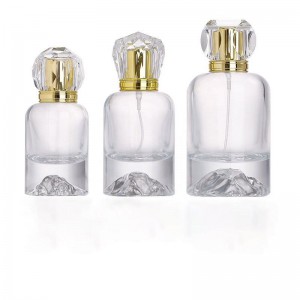 50ml 100ml volcanic thick-bottomed perfume glass bottle sample sub-bottling 15mm spray acrylic caps
