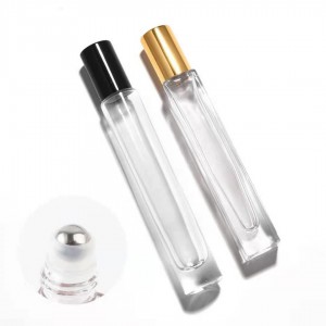 MUB Thick Square Round 10ml Roller Glass Bottle