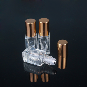 MUB Mini 3ml Essential oil Bottle Metal Roller Ball Glass Perfume Oil Bottle with Aluminium Cap