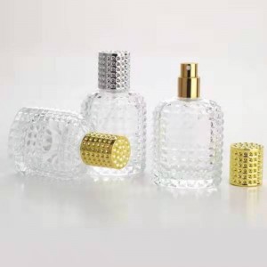 Mub 30ml 50ml Pineapple Shape Glass Perfume Bottle Refillable Glass Parfum Spray Bottles