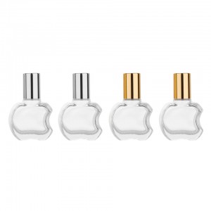 Mini Empty Refillable 10ml Pocket Spray Glass Bottle Apple Shape Glass Perfume Bottles