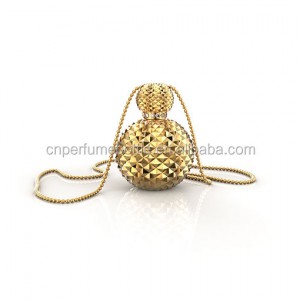 Honey bee shaped metal jewelry pendants with embed diamond for perfume