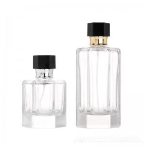 MUB 50ml/100ml High Quality Refillable Aluminum Cap Glass Perfume Bottle Aluminum Pump Spray Glass Bottles