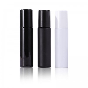 MUB 10ml roll on essential oil glass bottle with the color of white and black