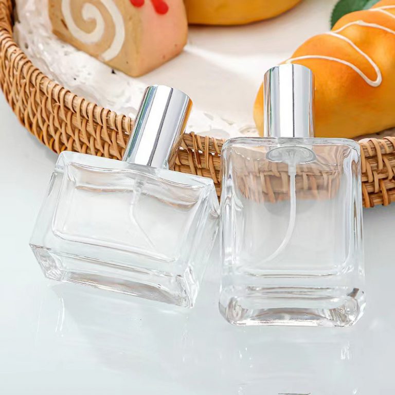 MUB Thick Square 30ml 50ml Refillable Perfume Glass Bottle