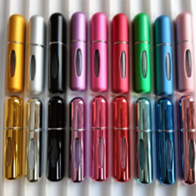 MUB Mini 5ml Bottom Refill Perfume Bottle Round Bottom Refillable Aluminum Atomizer