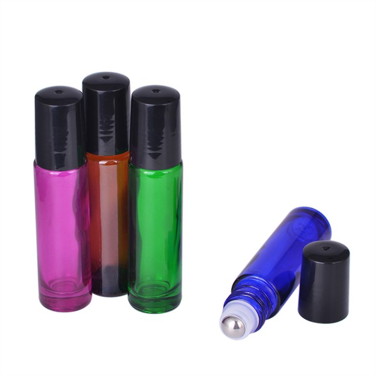 colorful essential oil bottle