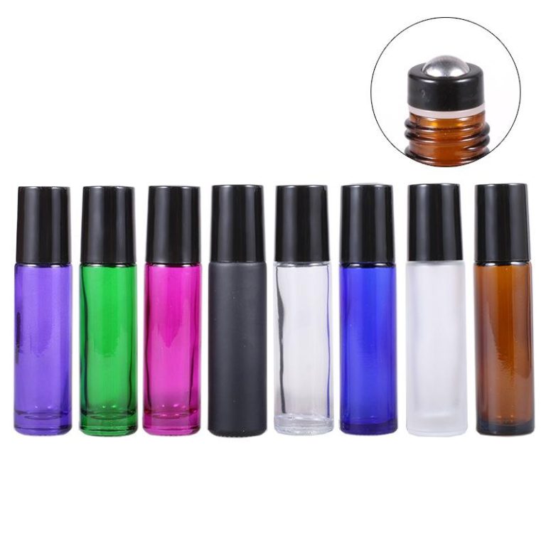 glass essential oil bottle