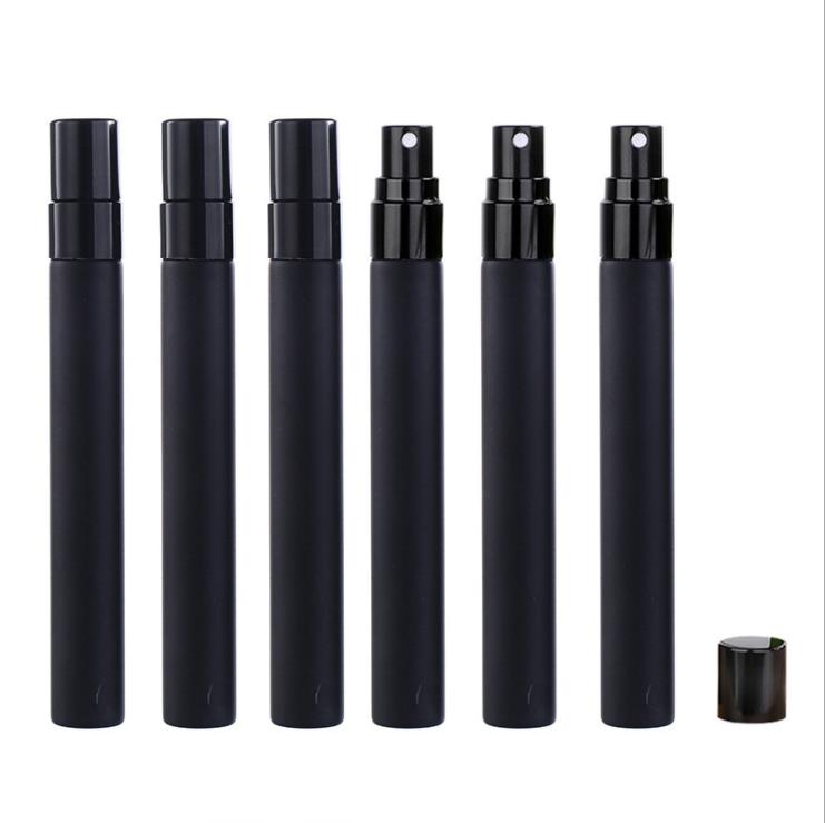 10ml Frosted Black Glass Perfume Bottle