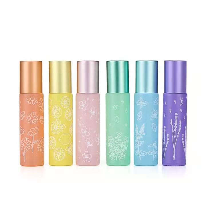 10ml colorful roll on essential oil bottle