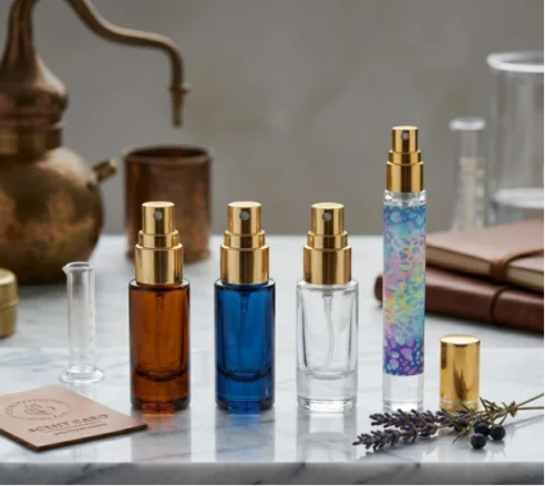 10ml Screw Neck Perfume Bottles Refillable & Thick Bottom MUB