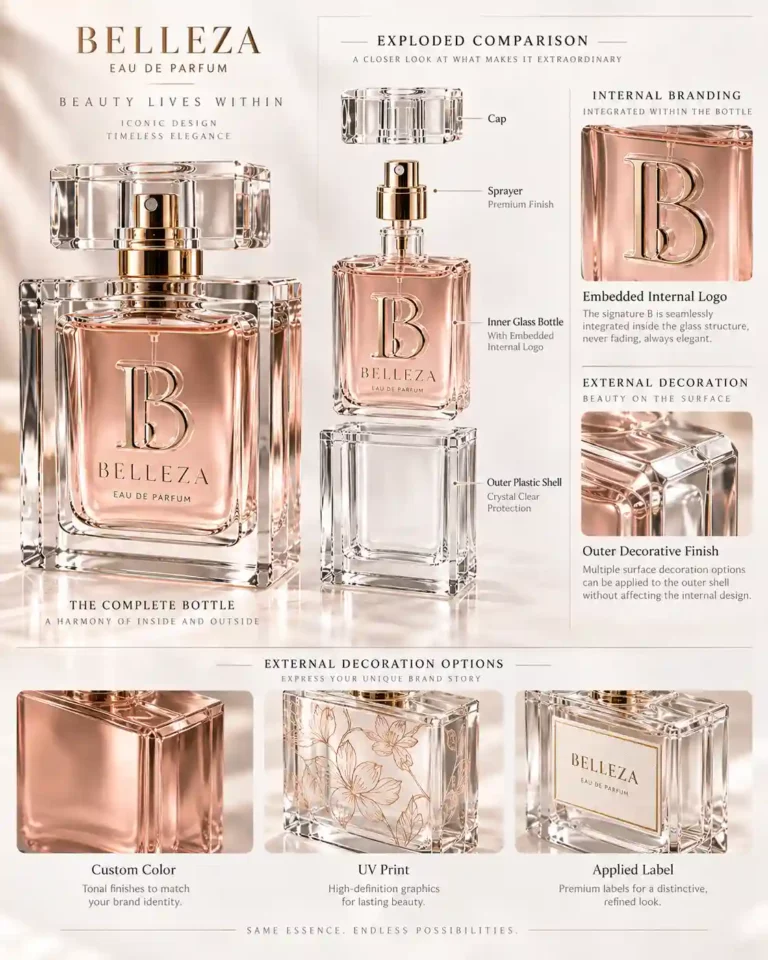 Custom Perfume Bottles With an Embedded Logo