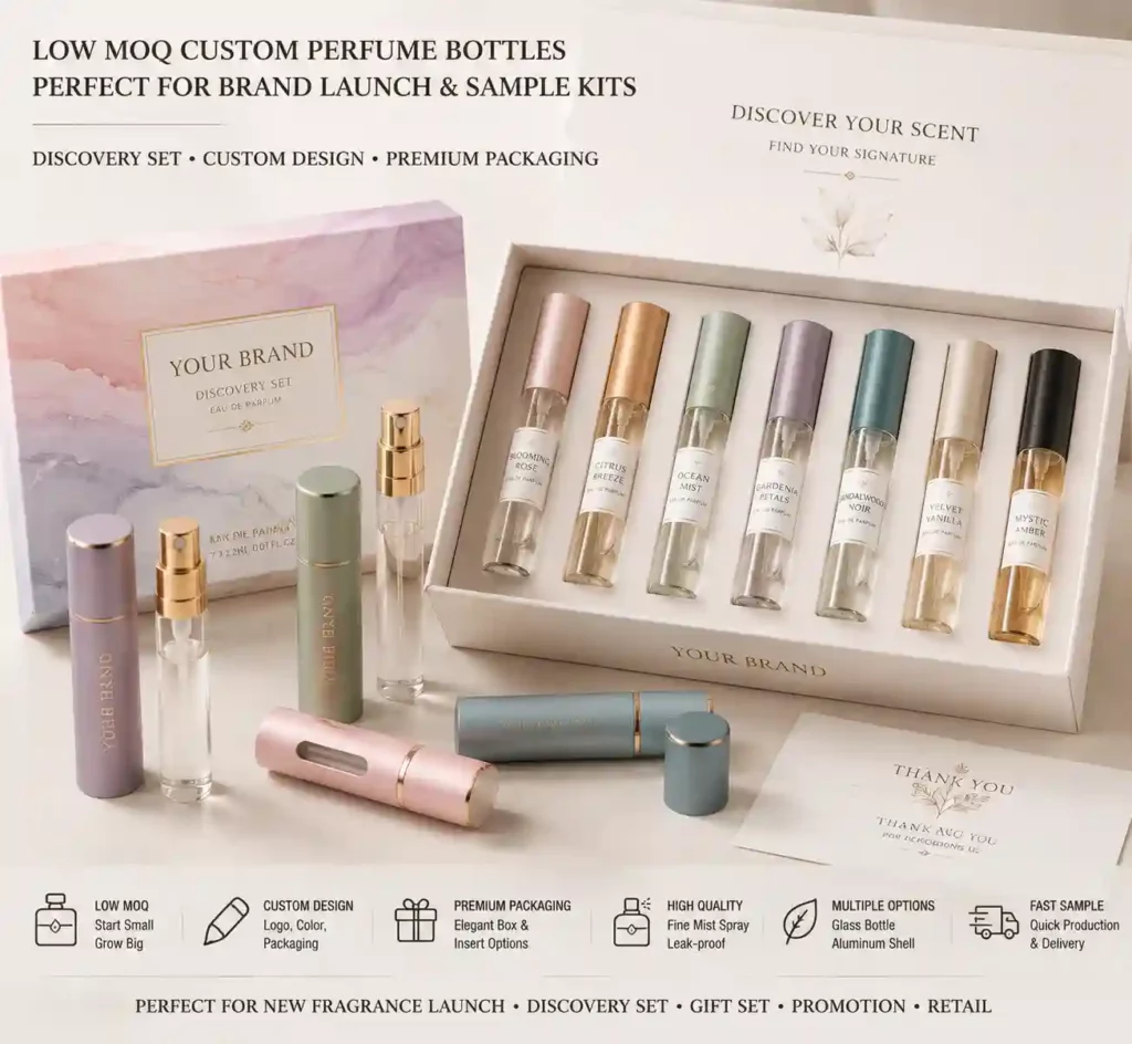 How Low-MOQ Custom Perfume Bottles Support Small Fragrance Launches